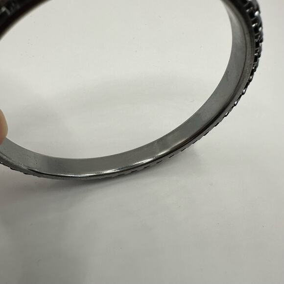 Unbranded Gunmetal Tone Mesh Bangle Bracelet Biker Goth Steampunk Punk - Picture 5 of 11